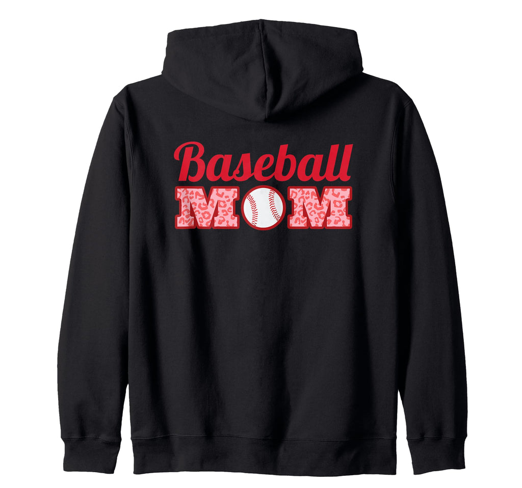 Baseball Mom Pattern Baseball Players Hoodie - Novelty Apparel Unisex - T-Shirt, Sweatshirt, Hoodie