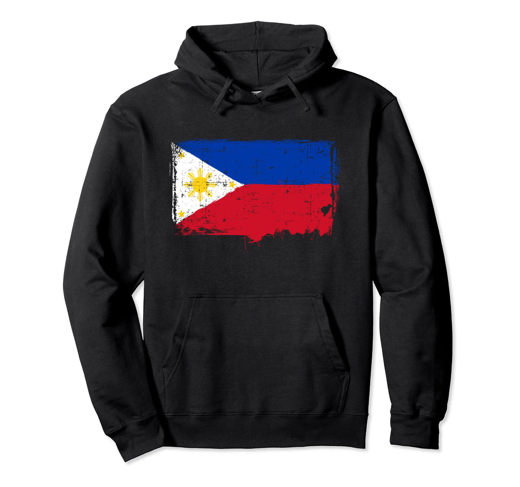 Philippines Flag Distressed Pilipinas Hoodie - Casual Everyday Wear Unisex - T-Shirt, Sweatshirt, Hoodie