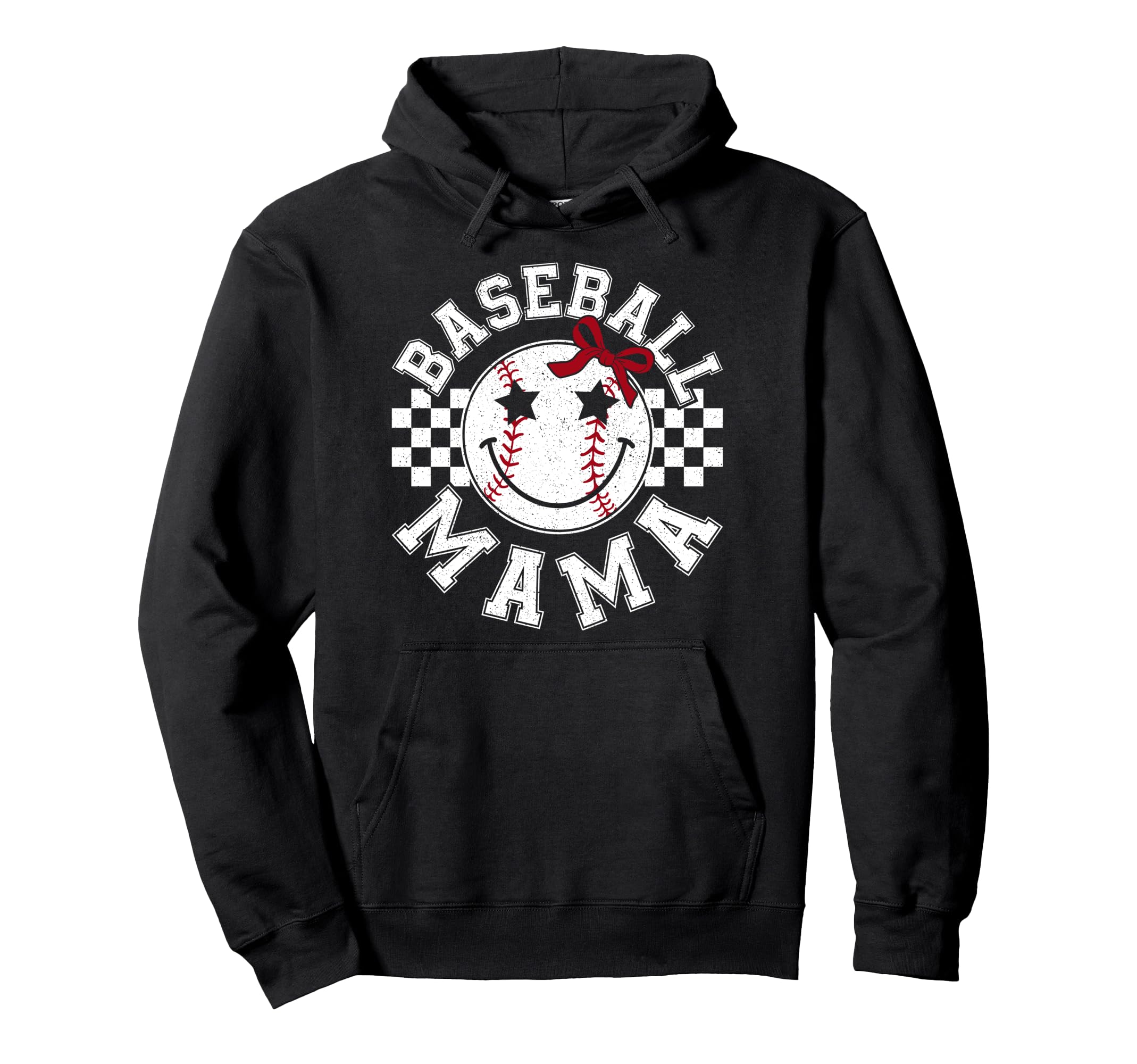 Baseball Mama Coquette Bow Game Day Hoodie - Graphic Print Men Women - T-Shirt, Sweatshirt, Hoodie