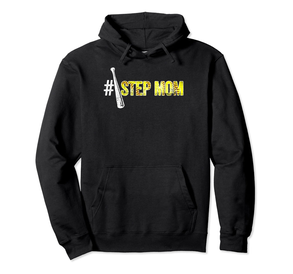 Number One Softball Step Mom Mothers Day Hoodie - Custom Art Print Unisex - T-Shirt, Sweatshirt, Hoodie