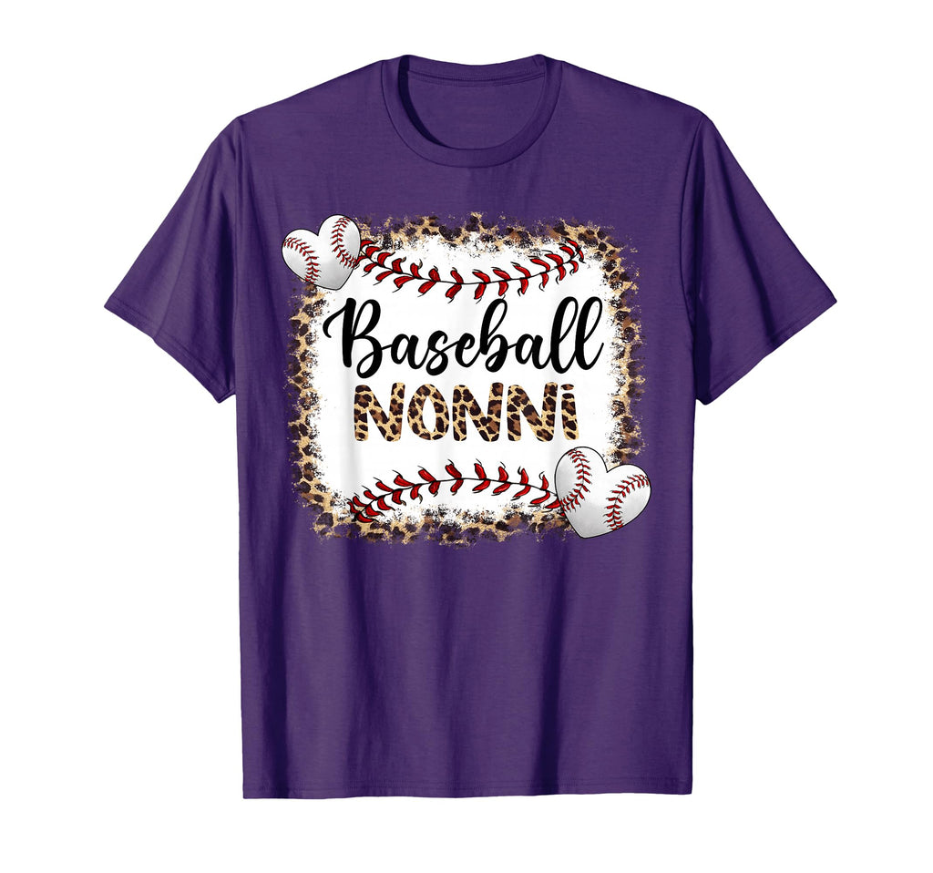 Baseball Nonni Leopard Baseball T-Shirt - Casual Everyday Wear for Adults - T-Shirt, Sweatshirt, Hoodie
