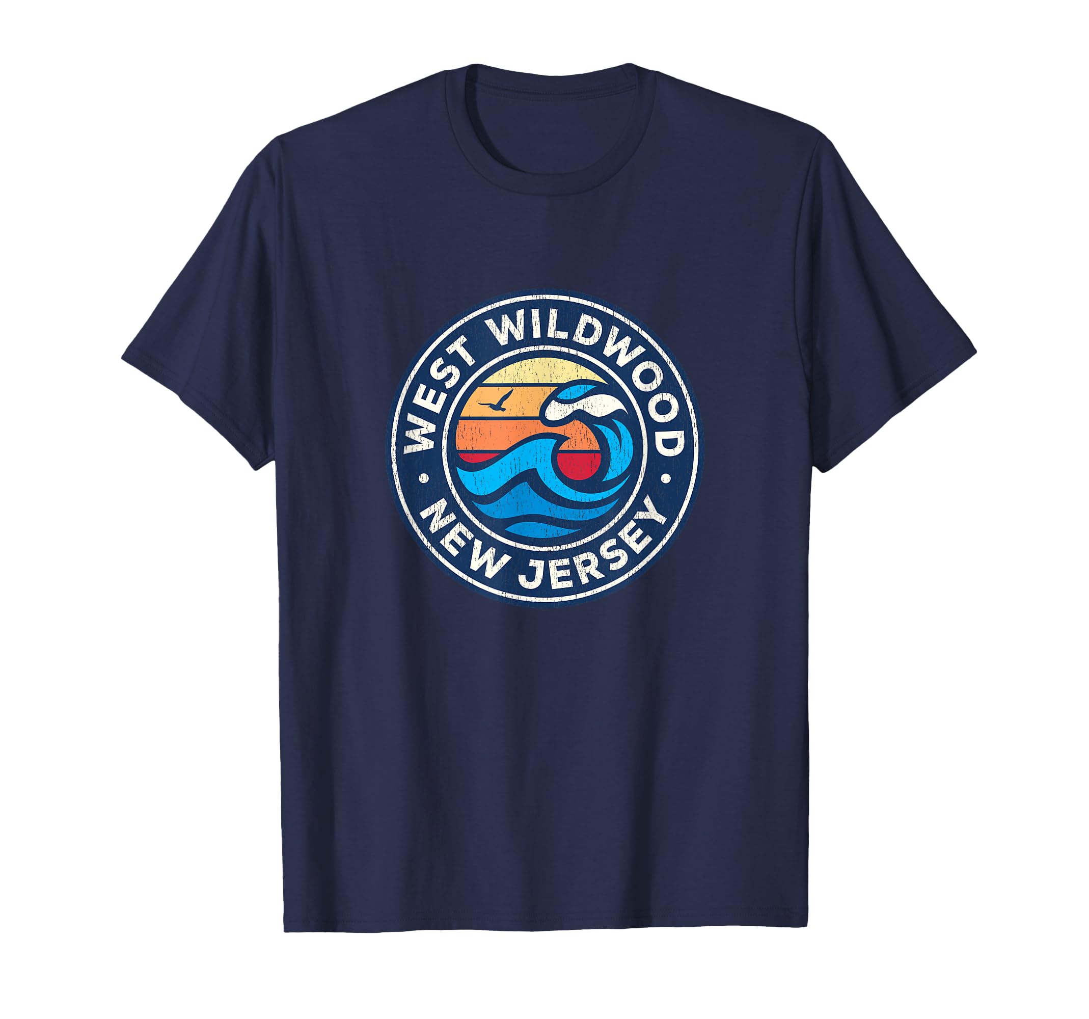 West Wildwood New Jersey Nj Nautical T-Shirt - Unique Graphic Men Women - T-Shirt, Sweatshirt, Hoodie