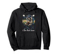 I Live Here Now Baseball Mom Raccoon Hoodie - Minimalist Print Men Women - T-Shirt, Sweatshirt, Hoodie