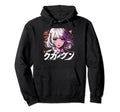 Anime Goth Grunge Demon Waifu Hoodie - Casual Everyday Wear Men Women - T-Shirt, Sweatshirt, Hoodie