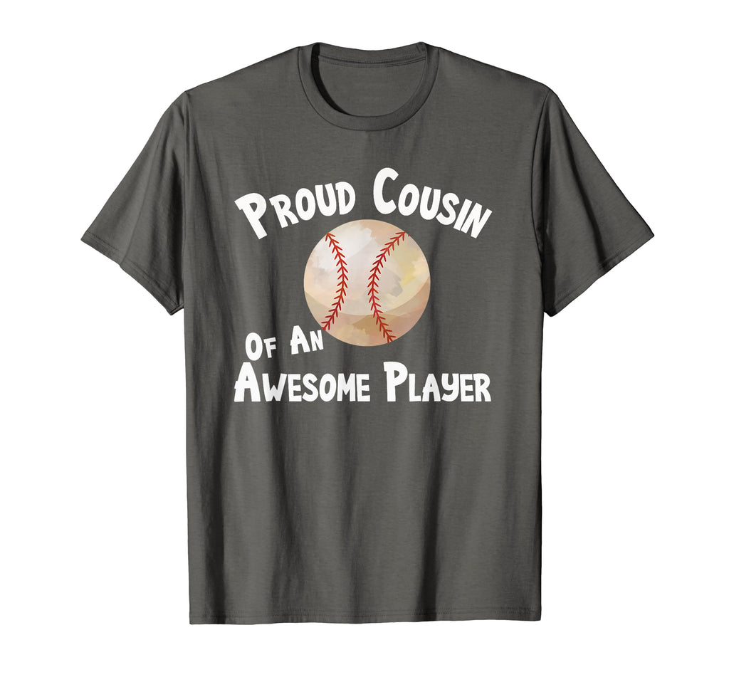 Baseball Softball Proud Cousin Awesome T-Shirt - Unique Graphic Men Women - T-Shirt, Sweatshirt, Hoodie
