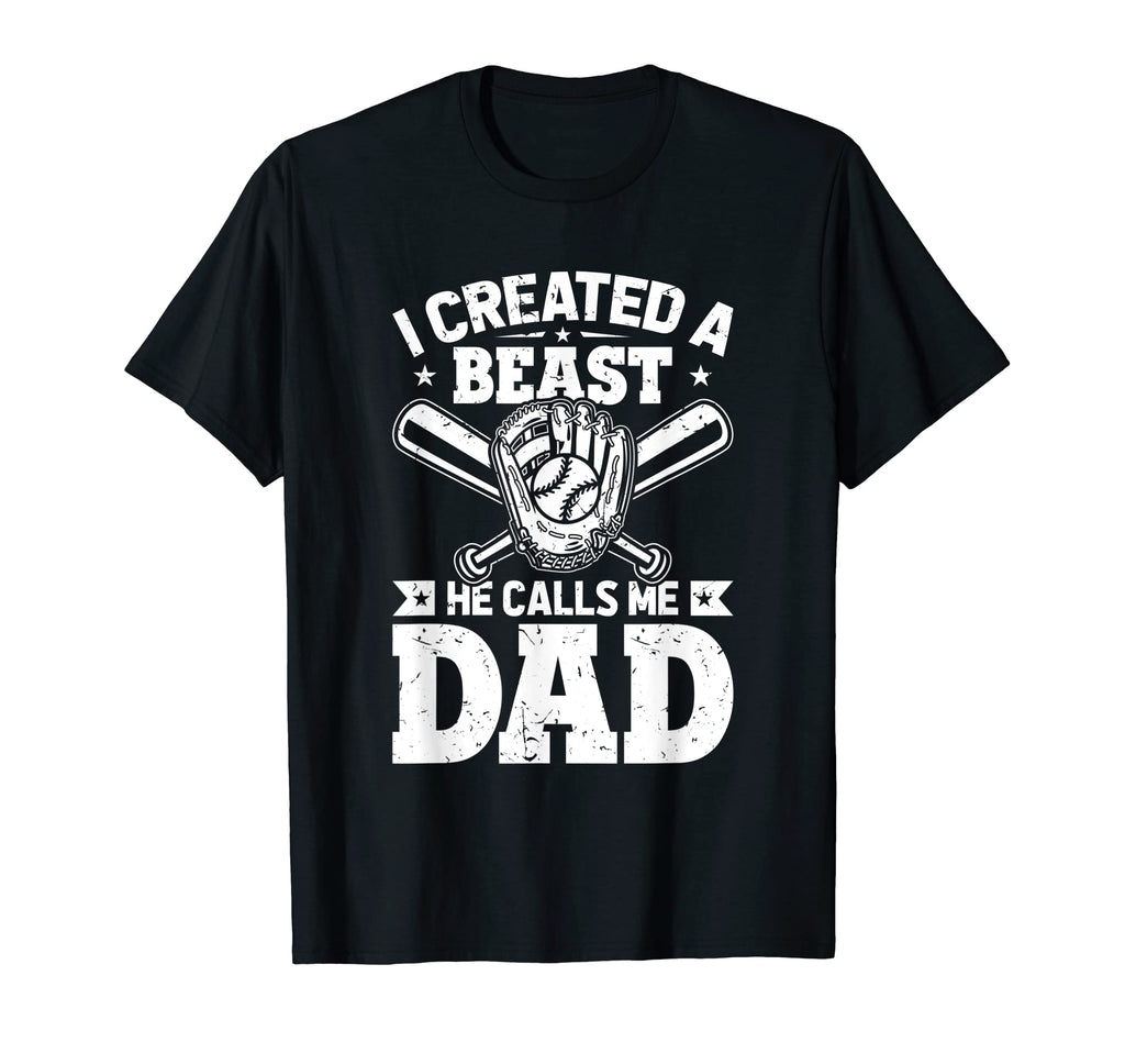 Mens Baseball Papa Funny Fathers Day He T-Shirt - Custom Art Print Unisex - T-Shirt, Sweatshirt, Hoodie