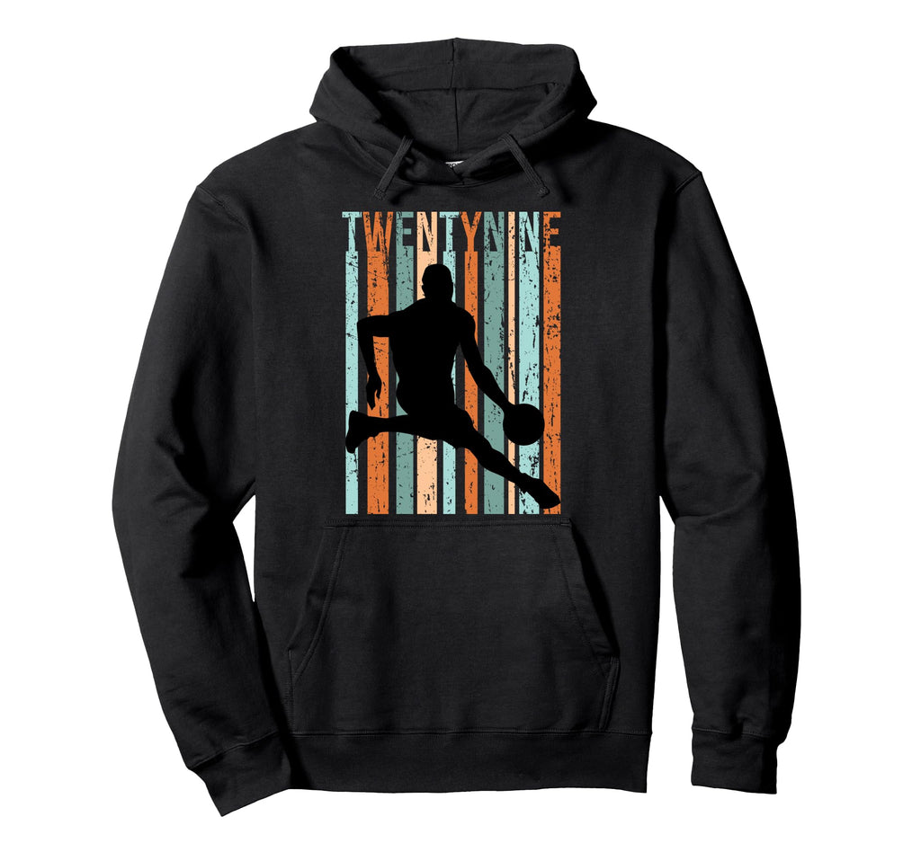 29Th Birthday Mens Basketball Distressed Hoodie - Unique Graphic Men Women - T-Shirt, Sweatshirt, Hoodie