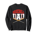 Baseball Dad Pitcher Catcher Sweatshirt - Custom Art Print for Adults - T-Shirt, Sweatshirt, Hoodie