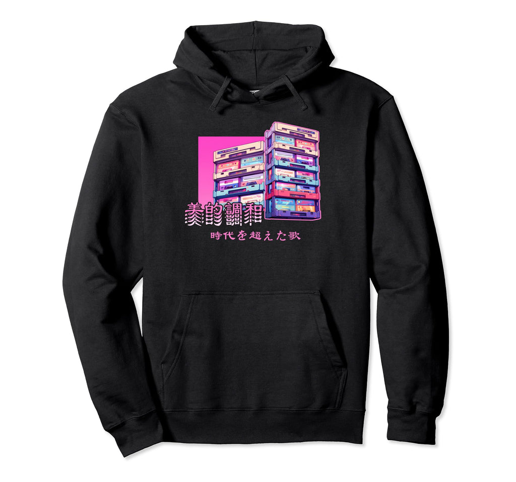 Old Cassette Tapes Japanese Y2K Aesthetic Hoodie - Graphic Print Unisex - T-Shirt, Sweatshirt, Hoodie