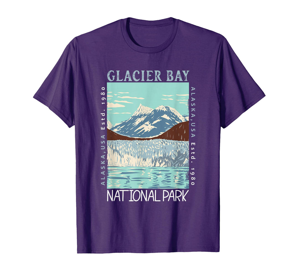 Glacier Bay National Park Alaska T-Shirt - Custom Art Print Men Women - T-Shirt, Sweatshirt, Hoodie