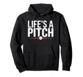 Baseball Lifes Pitch Family Matching Hoodie - Minimalist Print for Adults - T-Shirt, Sweatshirt, Hoodie