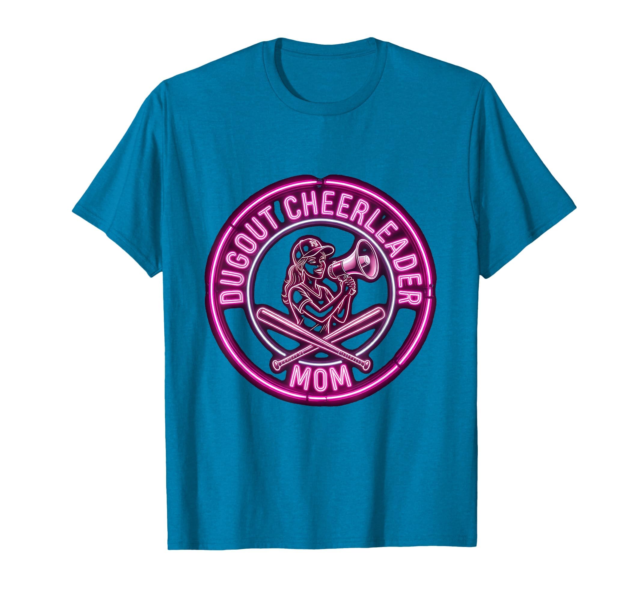 Dugout Cheerleader Mom Baseball T-Shirt - Streetwear Style Unisex - T-Shirt, Sweatshirt, Hoodie