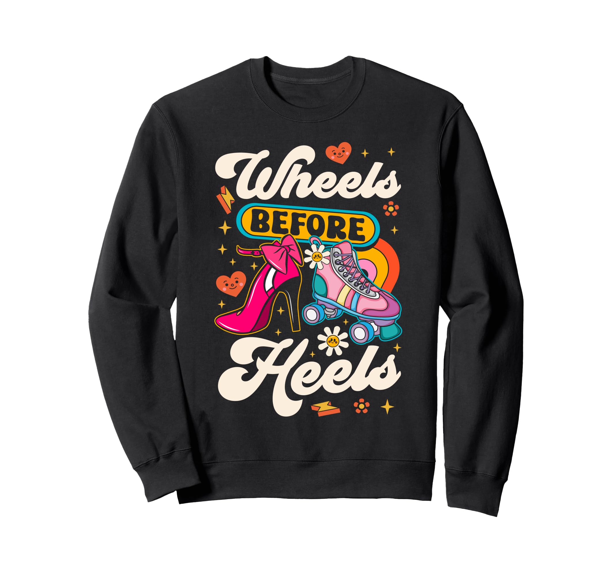 Roller Skating Skate 1970S Wheels Sweatshirt - Minimalist Print Men Women - T-Shirt, Sweatshirt, Hoodie