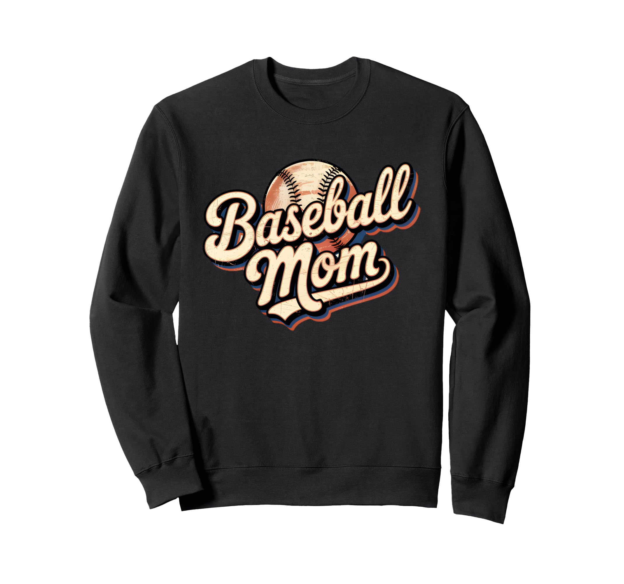 Baseball Mom Funny Sports Support Sweatshirt - Graphic Print for Adults - T-Shirt, Sweatshirt, Hoodie