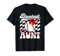 Groovy Baseball Aunt Baseball T-Shirt - Fun Novelty Design for Adults - T-Shirt, Sweatshirt, Hoodie