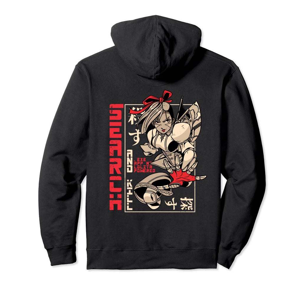 Japanese Aesthetic Vaporwave Mech Robot Hoodie - Trendy Graphic Unisex - T-Shirt, Sweatshirt, Hoodie