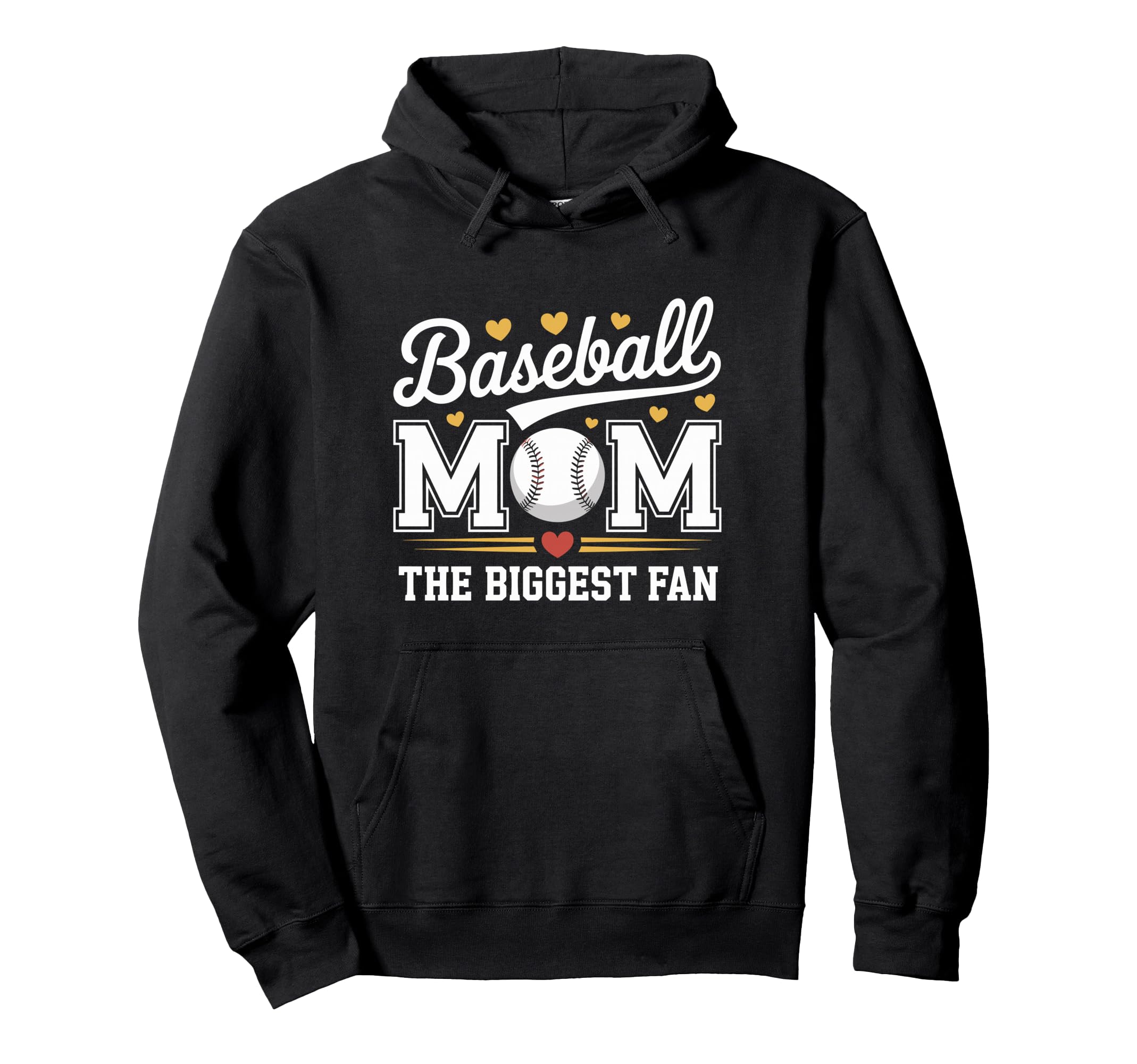 Baseball Mom Biggest Fan Mothers Day Hoodie - Streetwear Style Unisex - T-Shirt, Sweatshirt, Hoodie
