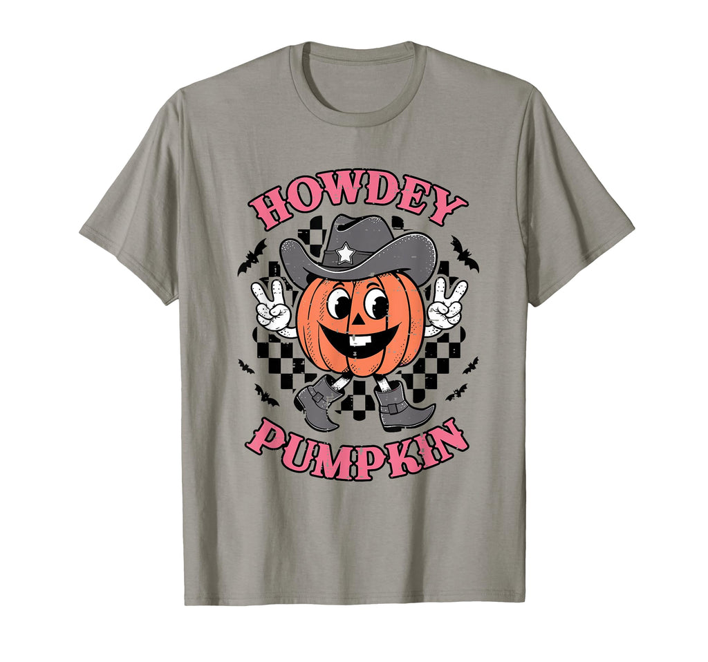 Howdy Pumpkin Autumn Western Halloween T-Shirt - Graphic Print for Adults - T-Shirt, Sweatshirt, Hoodie