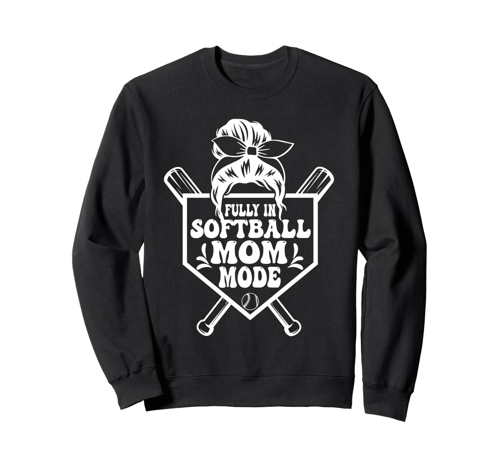 Softball Mom Mothers Day Baseball Sweatshirt - Novelty Apparel for Adults - T-Shirt, Sweatshirt, Hoodie