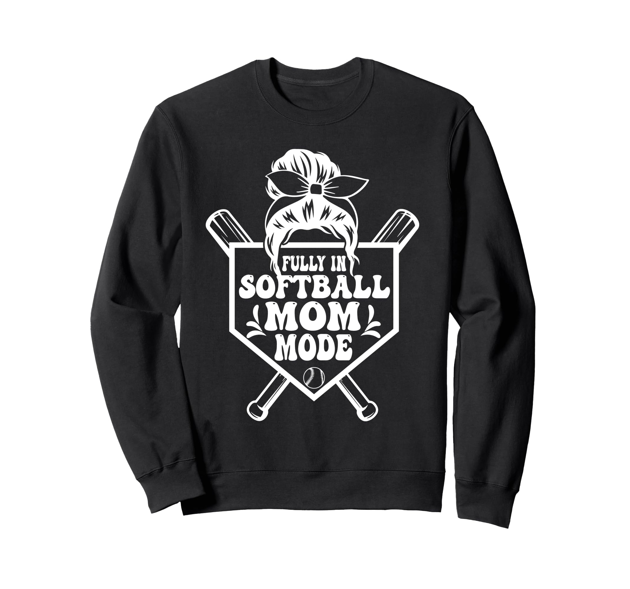 Softball Mom Mothers Day Baseball Sweatshirt - Novelty Apparel for Adults - T-Shirt, Sweatshirt, Hoodie