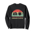 Easily Distracted Cameras Coffee Sweatshirt - Aesthetic Graphic Men Women - T-Shirt, Sweatshirt, Hoodie