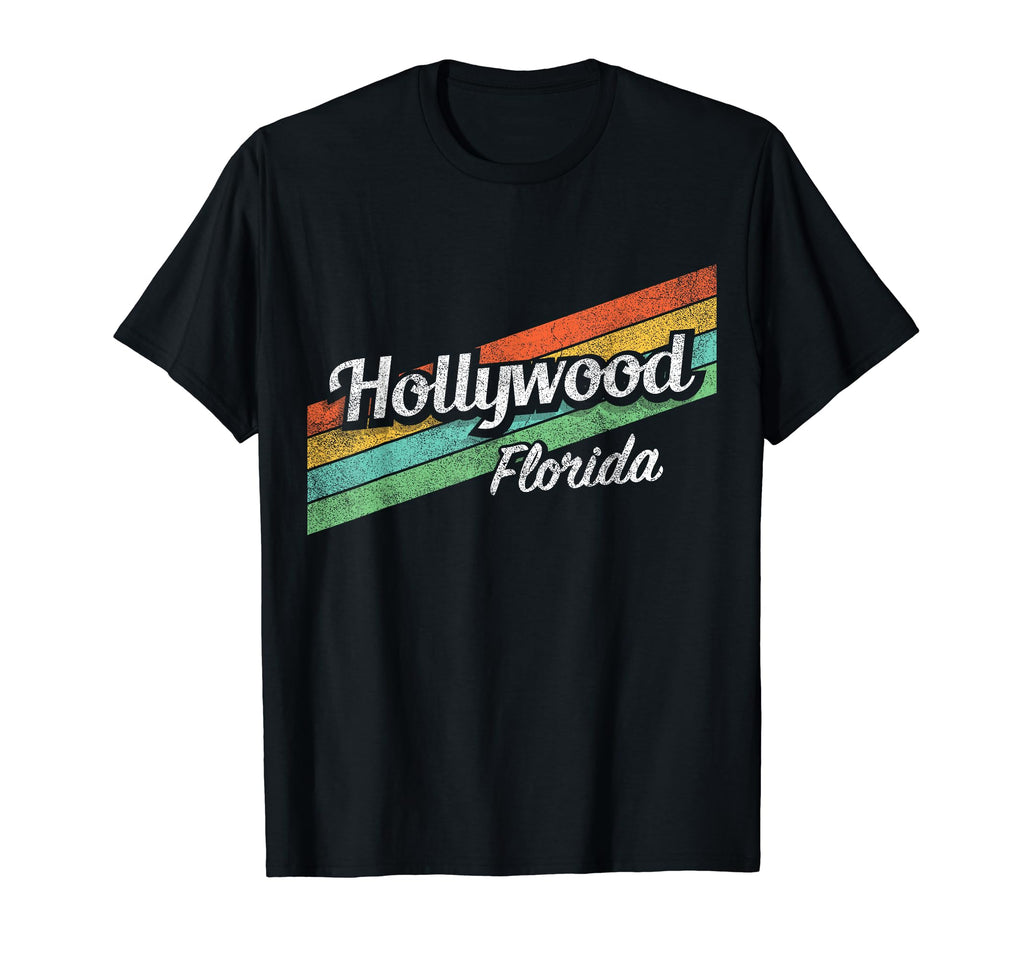 Hollywood Florida Distressed T-Shirt - Trendy Graphic Men Women - T-Shirt, Sweatshirt, Hoodie