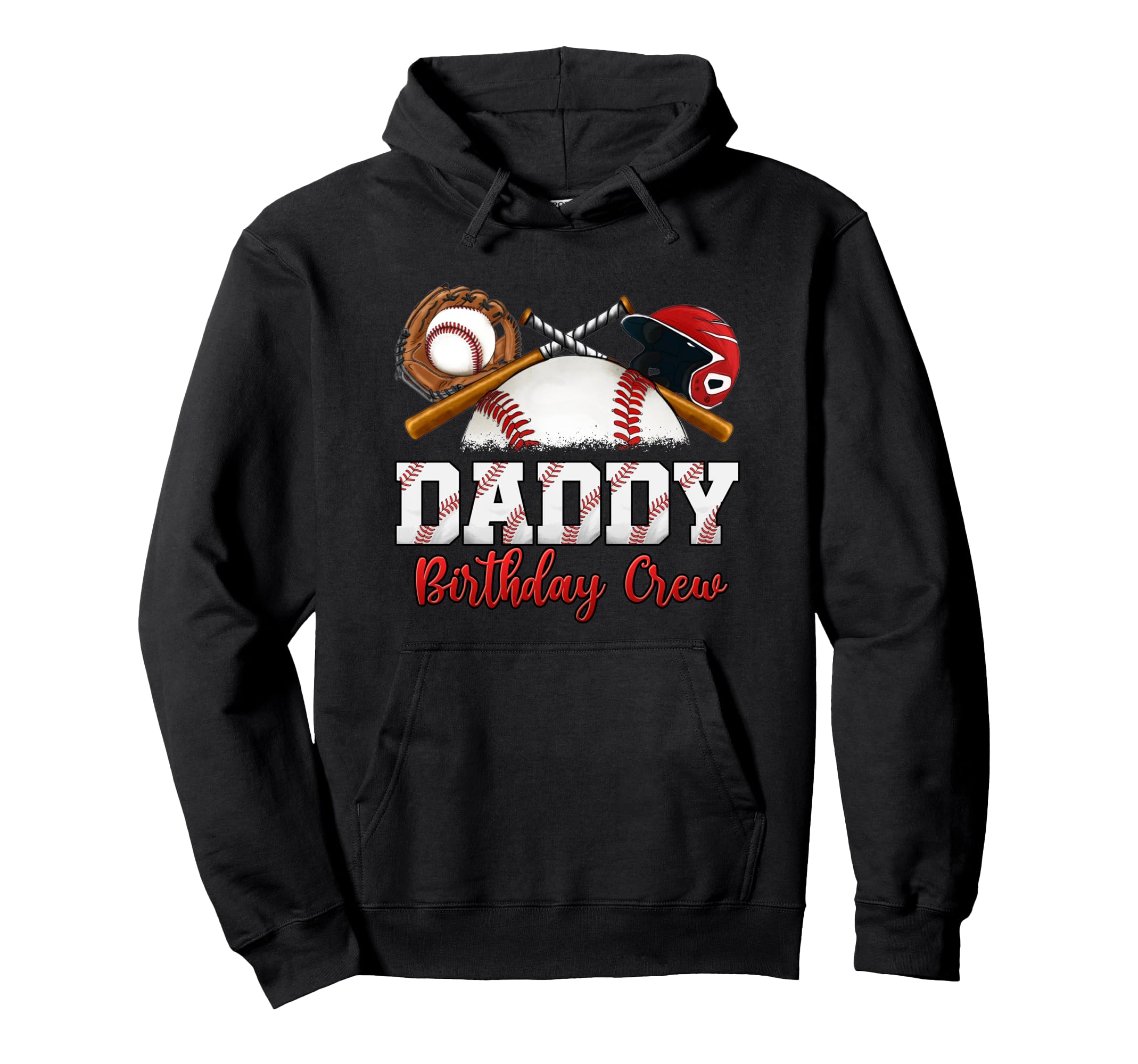 Baseball Birthday Party Sports Hoodie - Fun Novelty Design for Adults - T-Shirt, Sweatshirt, Hoodie