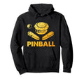 Pinball Funny Pinballer Machine Hoodie - Minimalist Print Men Women - T-Shirt, Sweatshirt, Hoodie