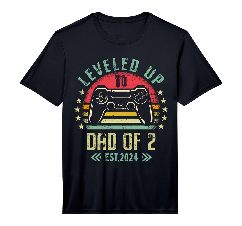 Mens Leveled Up To Dad 2 Daddy Again T-Shirt - Aesthetic Graphic Men Women - T-Shirt, Sweatshirt, Hoodie