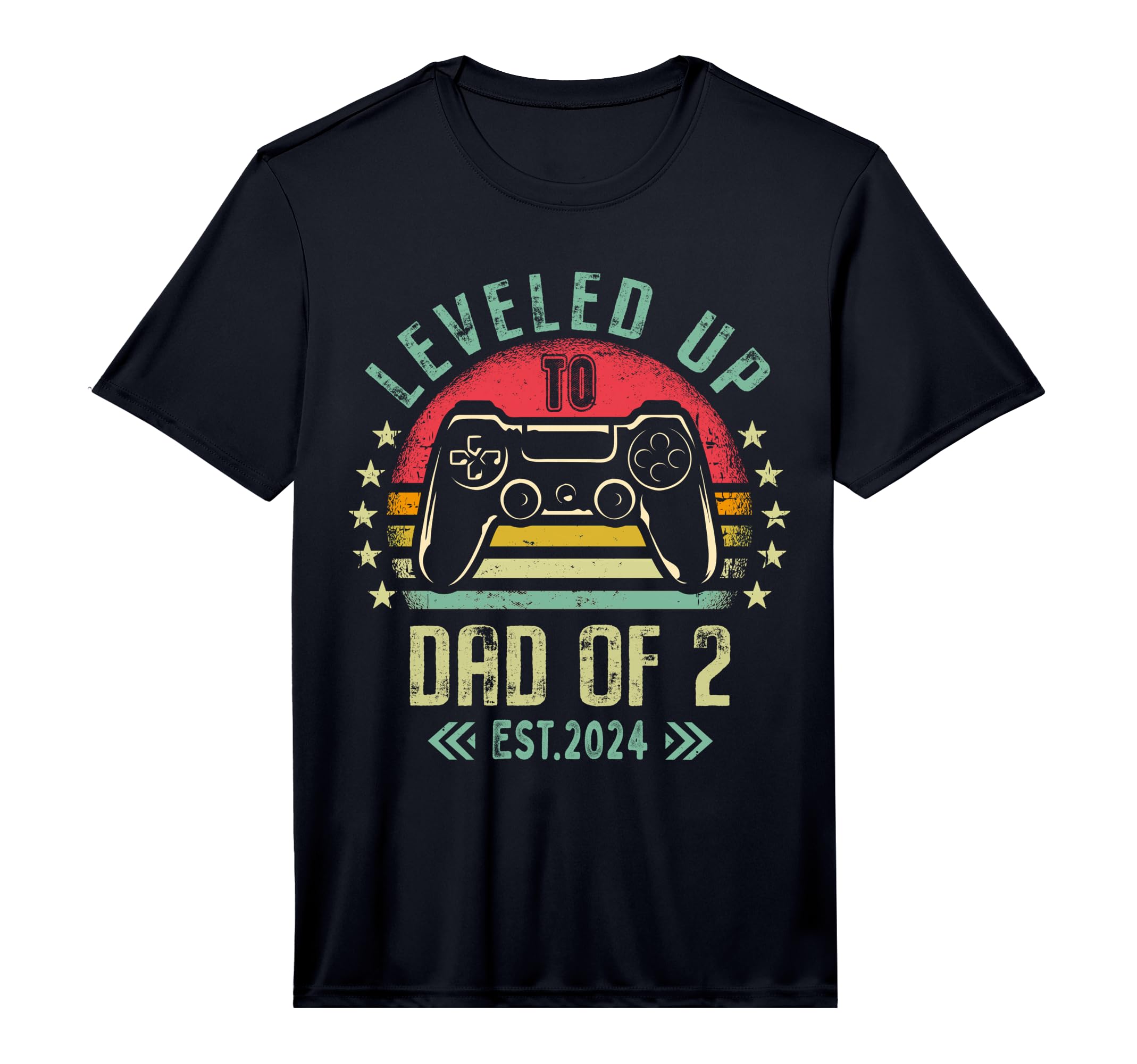 Mens Leveled Up To Dad 2 Daddy Again T-Shirt - Aesthetic Graphic Men Women - T-Shirt, Sweatshirt, Hoodie