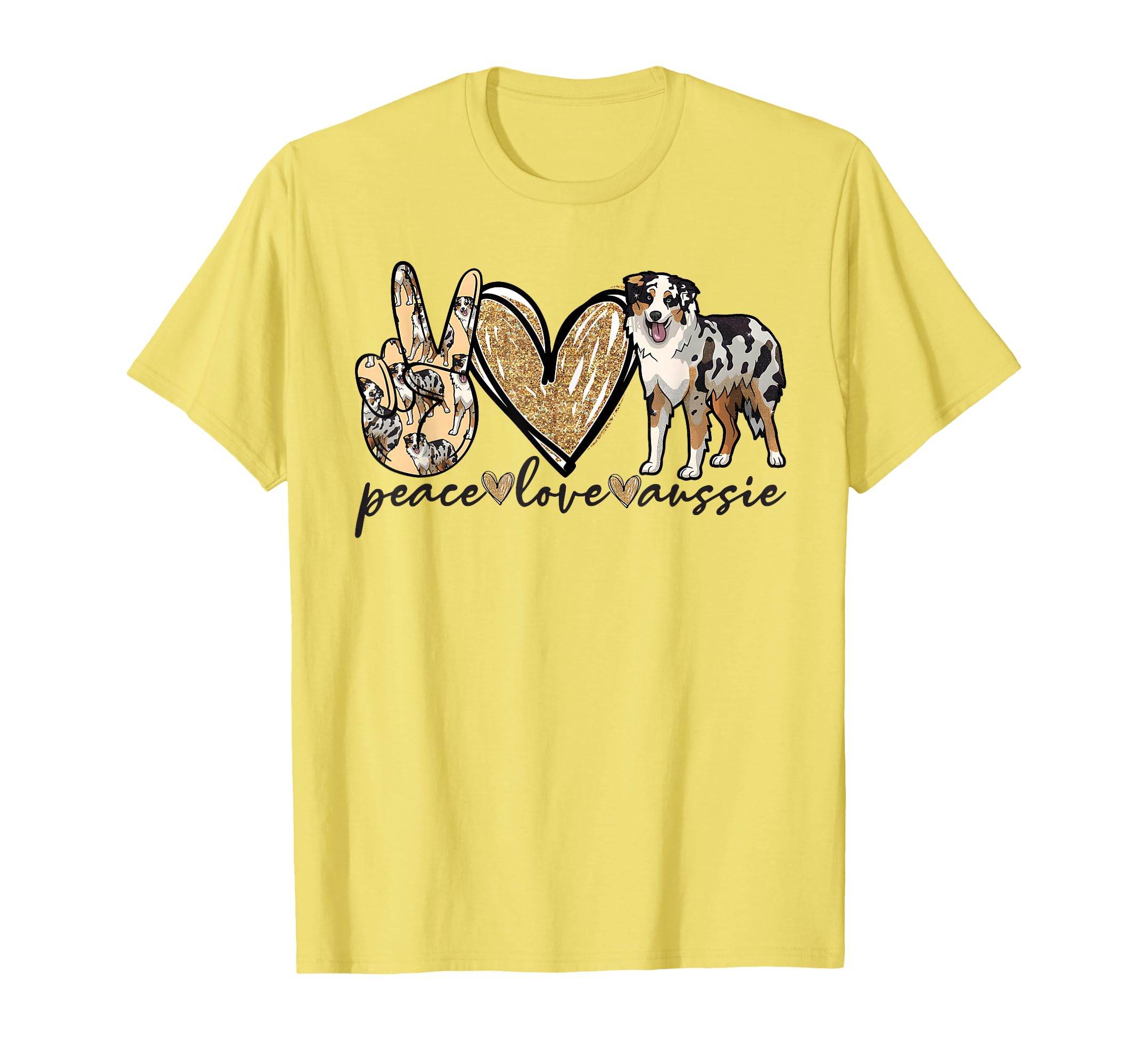 Peace Love Aussie Funny Aussie Mom T-Shirt - Streetwear Style for Adults - T-Shirt, Sweatshirt, Hoodie