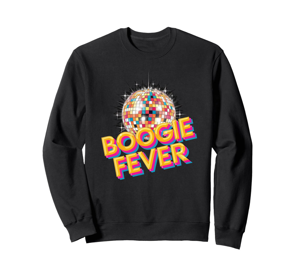 Disco Ball Boogie Fever Discoball Party Sweatshirt - Trendy Graphic Unisex - T-Shirt, Sweatshirt, Hoodie
