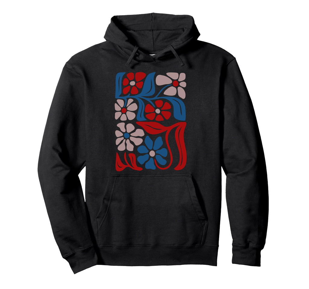 Boho Floral Art Summer Hoodie - Fun Novelty Design Men Women - T-Shirt, Sweatshirt, Hoodie