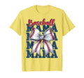Baseball Coquette Bow Baseball Mama T-Shirt - Novelty Apparel for Adults - T-Shirt, Sweatshirt, Hoodie
