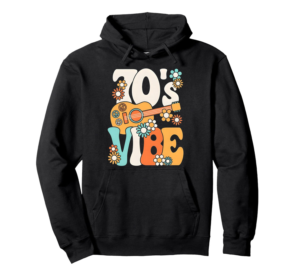 70S Vibe Funny 70S Party Boho Hippie Hoodie - Fun Novelty Design Unisex - T-Shirt, Sweatshirt, Hoodie