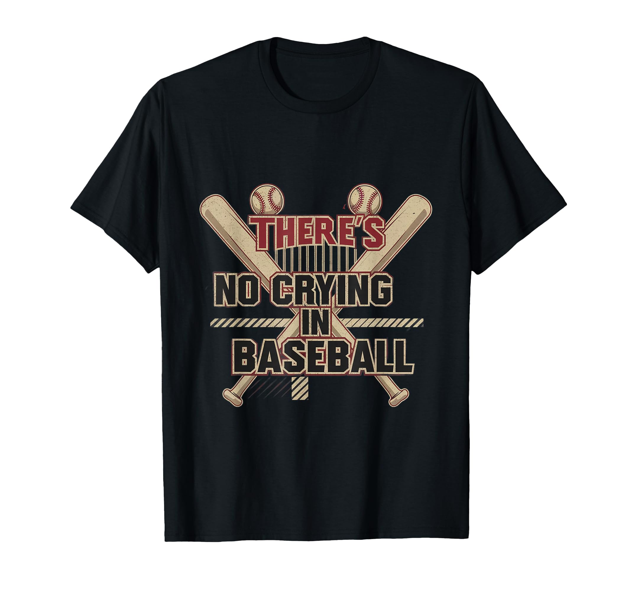 There Is No Crying Baseball Funny T-Shirt - Custom Art Print Men Women - T-Shirt, Sweatshirt, Hoodie
