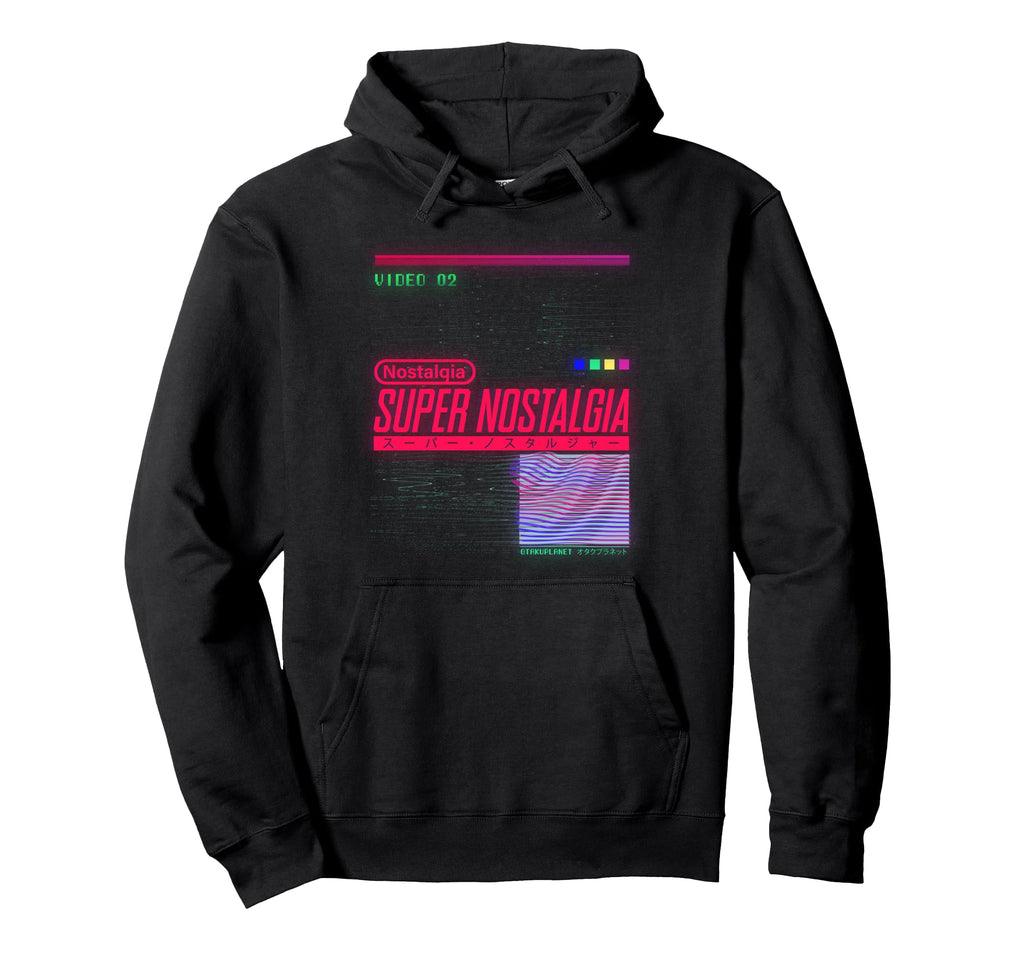 Super Nostalgia Japanese Vibes Hoodie - Aesthetic Graphic Men Women - T-Shirt, Sweatshirt, Hoodie