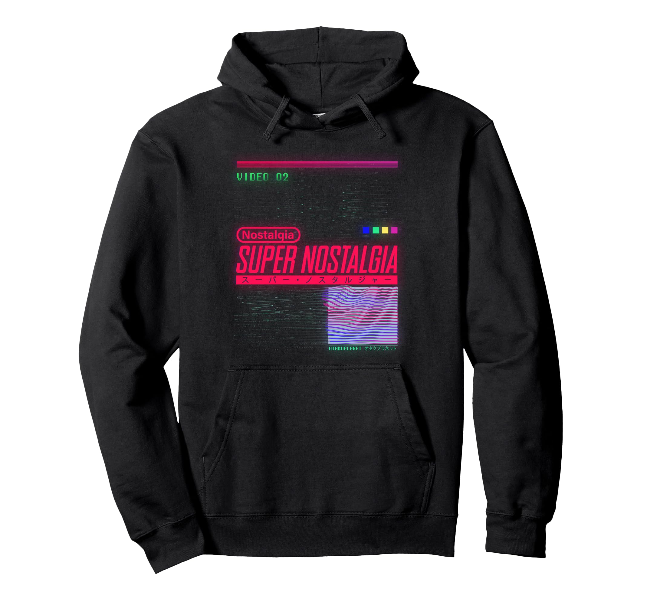 Super Nostalgia Japanese Vibes Hoodie - Aesthetic Graphic Men Women - T-Shirt, Sweatshirt, Hoodie