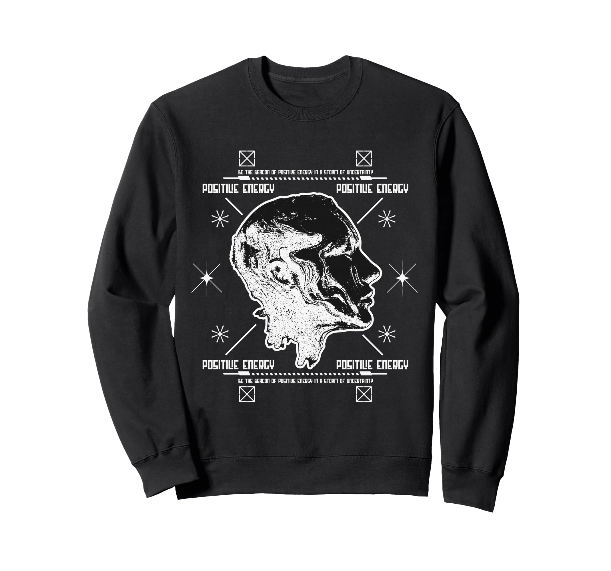 Y2K Positive Energy Bold Urban Sweatshirt - Aesthetic Graphic Unisex - T-Shirt, Sweatshirt, Hoodie