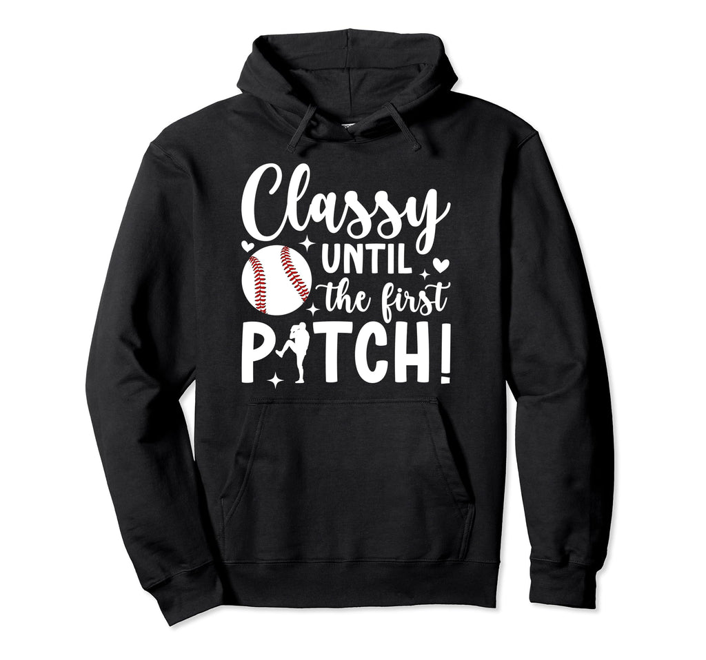 Baseball Pitcher Mom Funny Mom Hoodie - Custom Art Print Men Women - T-Shirt, Sweatshirt, Hoodie
