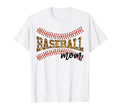 Baseball Mom Leopard Game Baseball T-Shirt - Custom Art Print Men Women - T-Shirt, Sweatshirt, Hoodie