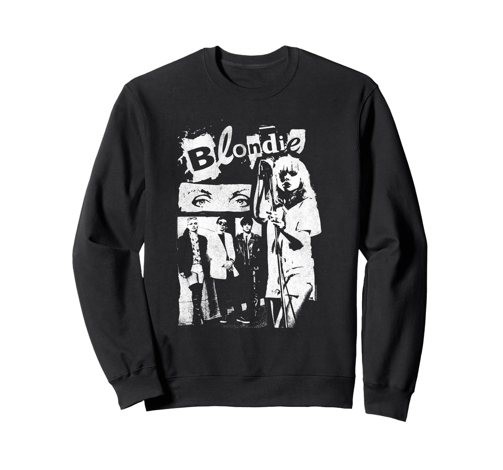 Blondie Punk Zine Collage Band Sweatshirt - Graphic Print Unisex - T-Shirt, Sweatshirt, Hoodie