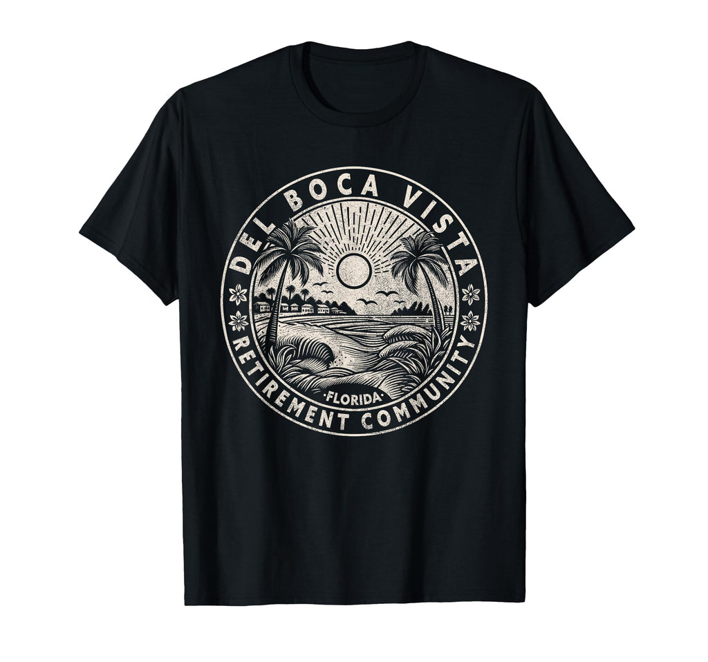 Del Boca Vista Sunset Florida T-Shirt - Graphic Print Men Women - T-Shirt, Sweatshirt, Hoodie