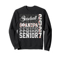 Senior 2027 Baseball Grandpa Sweatshirt - Aesthetic Graphic Men Women - T-Shirt, Sweatshirt, Hoodie