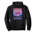 Synthesizer Cat Synth Vaporwave Hoodie - Novelty Apparel for Adults - T-Shirt, Sweatshirt, Hoodie