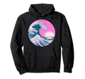 Vaporwave Aesthetic Great Wave Off Hoodie - Streetwear Style Men Women - T-Shirt, Sweatshirt, Hoodie