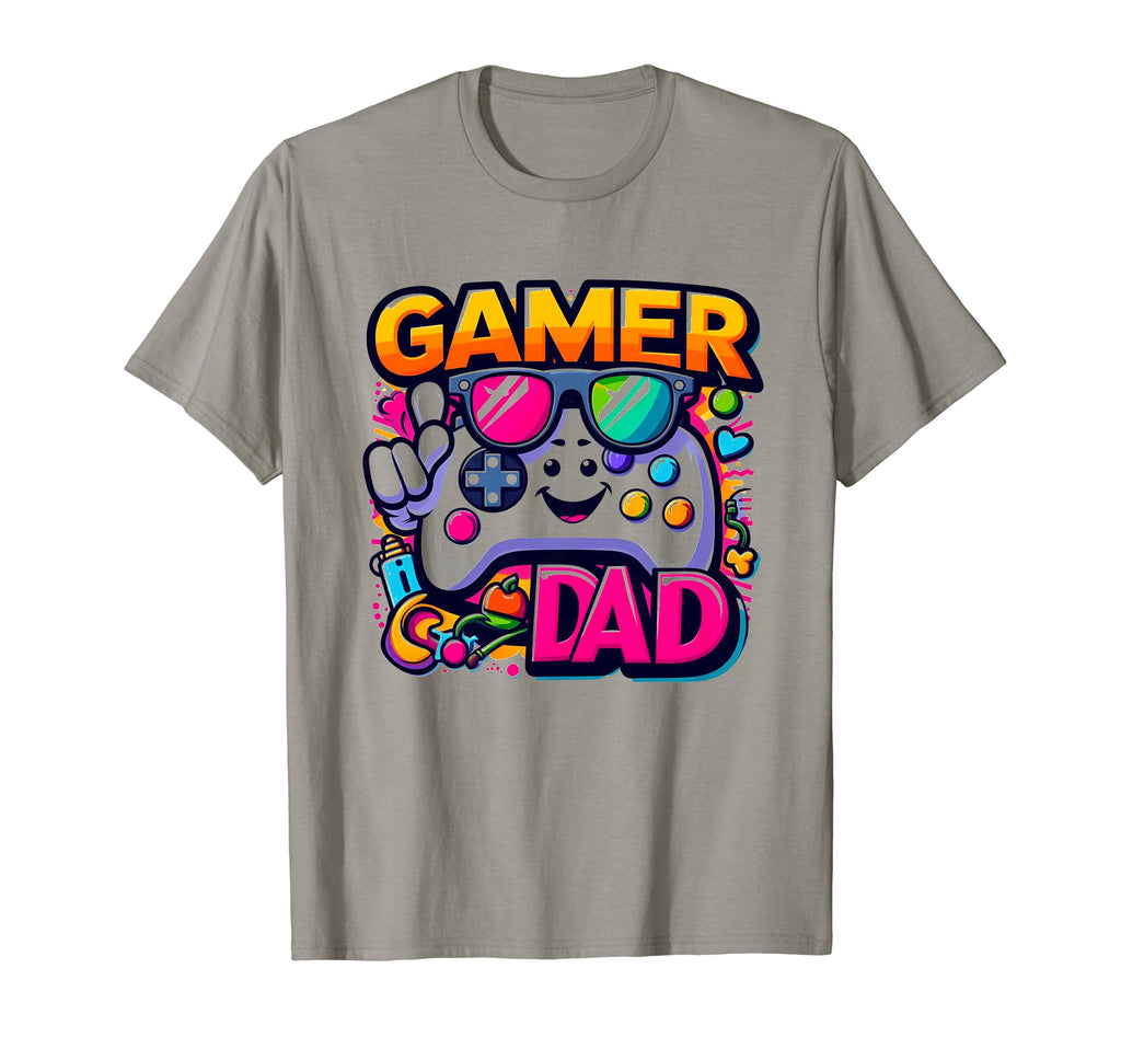 Gamer Dad Game Controller Gaming Video T-Shirt - Unique Graphic for Adults - T-Shirt, Sweatshirt, Hoodie