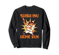 Funny Shiba Inu Baseball Player Sweatshirt - Streetwear Style Men Women - T-Shirt, Sweatshirt, Hoodie