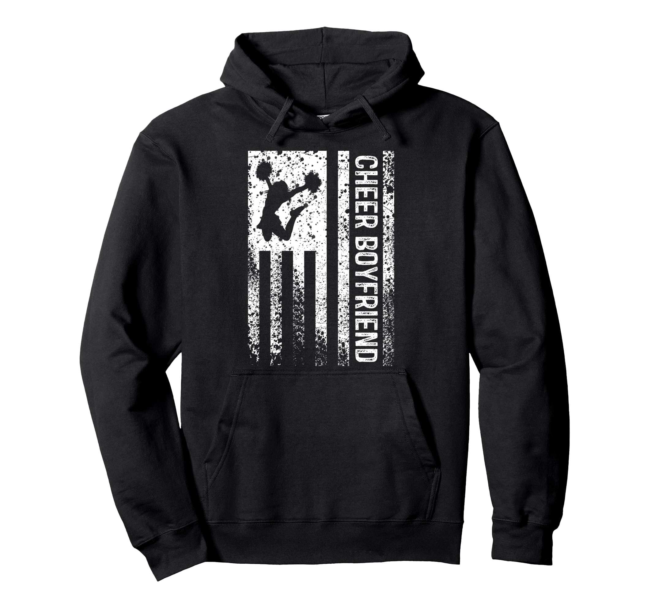 Cheer Boyfriend American Flag Bf Hoodie - Custom Art Print Unisex - T-Shirt, Sweatshirt, Hoodie