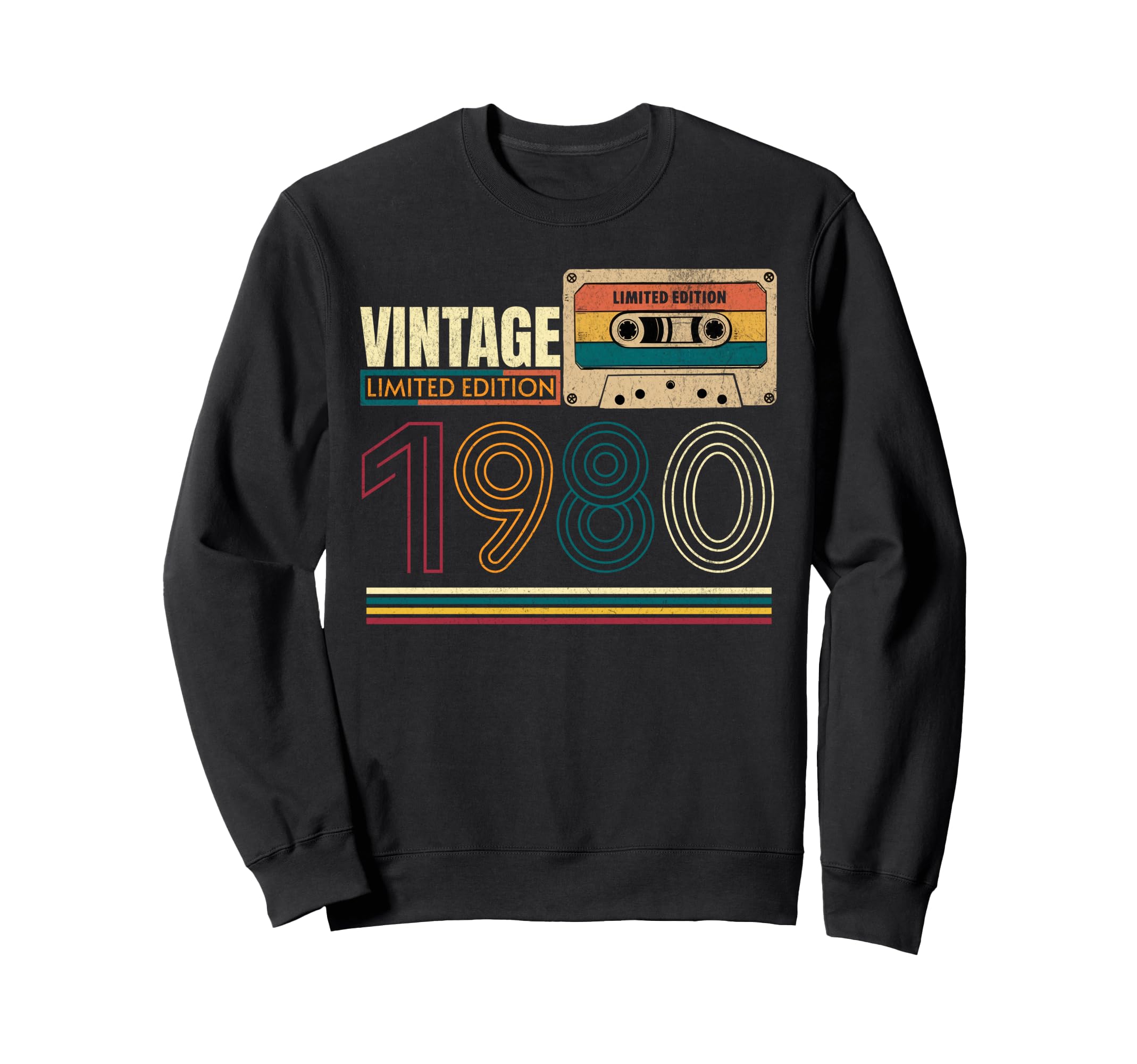 44 Year Old 1980 44Th Birthday Sweatshirt - Graphic Print Men Women - T-Shirt, Sweatshirt, Hoodie